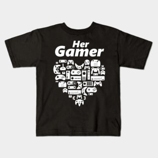 GamerLoveHer Kids T-Shirt